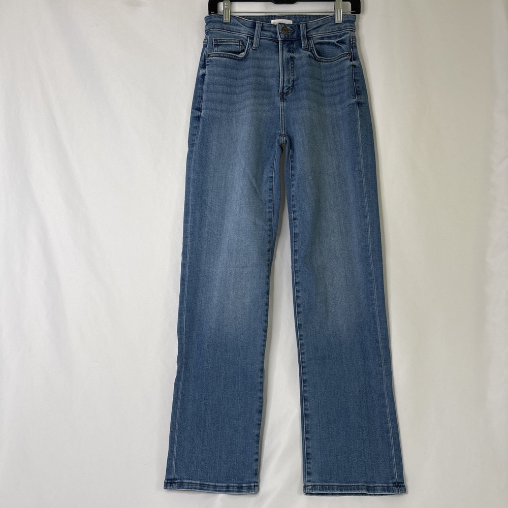 Lauren Conrad Women's 4 Mid‎ Rise Straight Jeans Classic Medium Wash